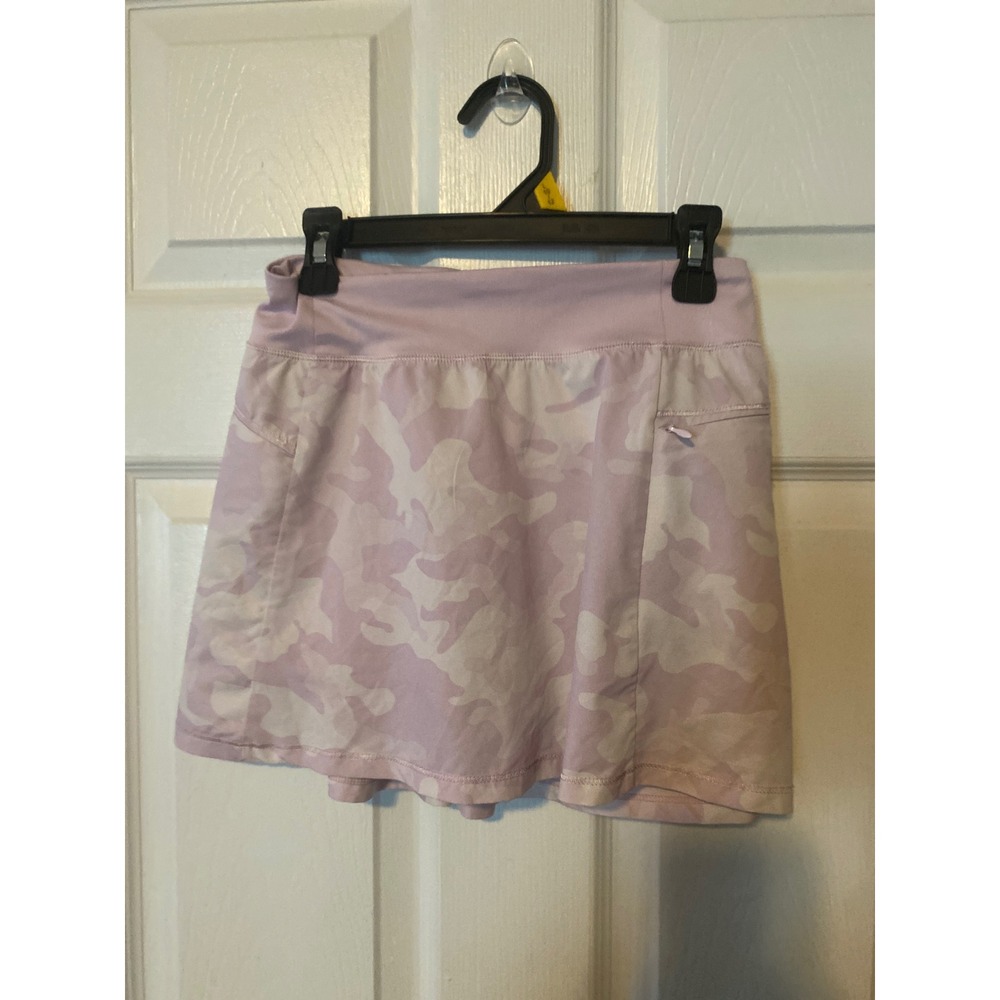 All in Motion Girls Camo‎ Pleated Skort Purple White L 10/12 Activewear Skirt